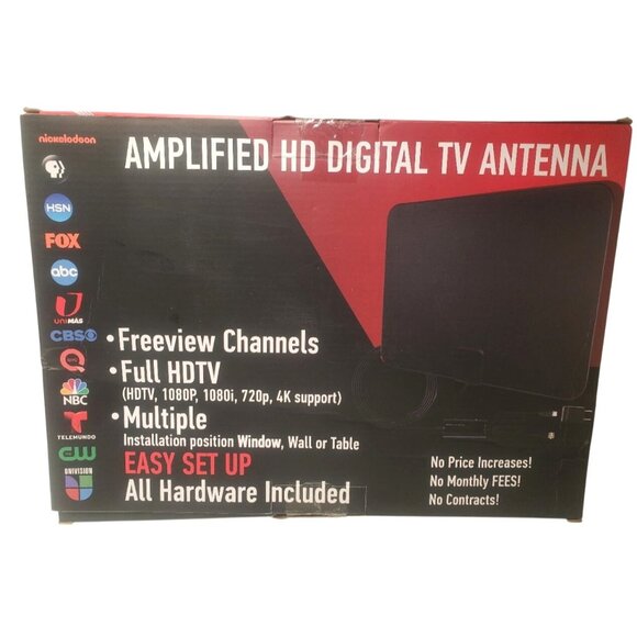 HD Digital TV Antenna Amplified Full HDTV Multiple Installations Easy Set Up NOB - Picture 2 of 4